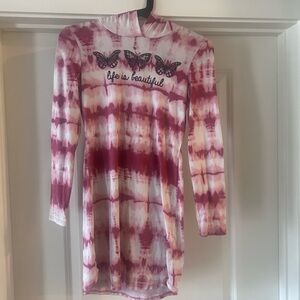 Lily Bleu Pink Tie-Dye Butterfly Dress
